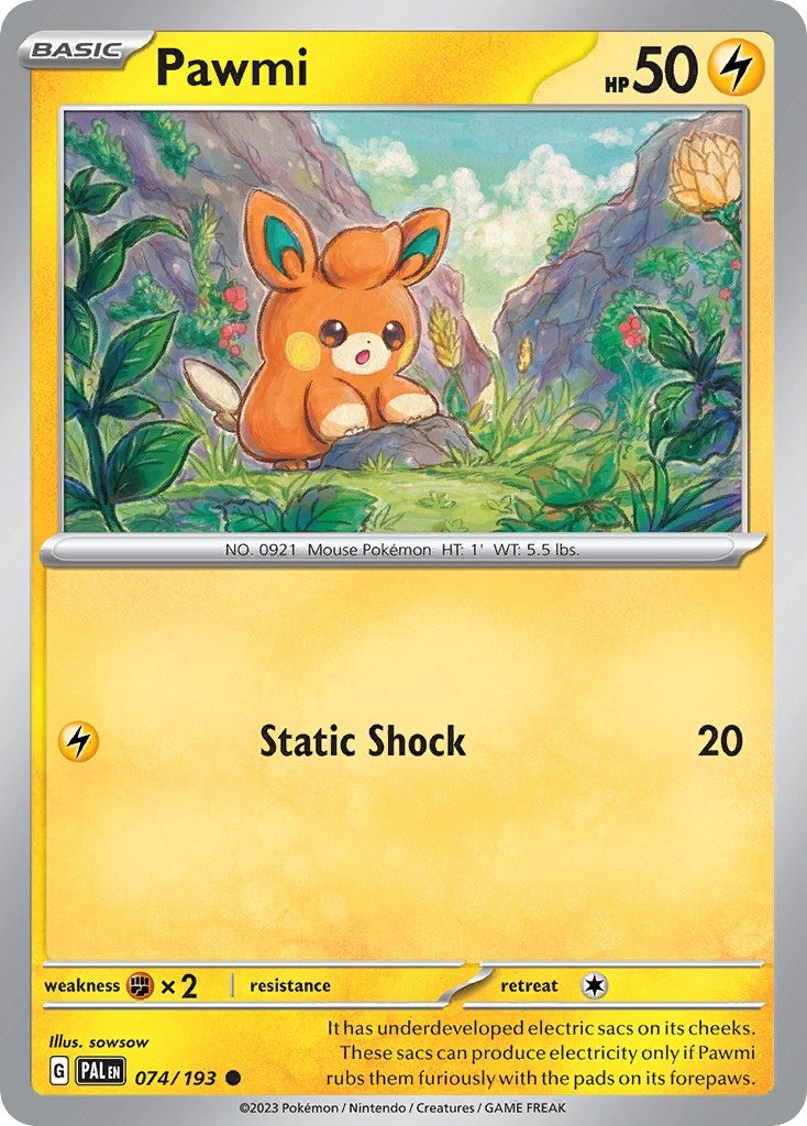 Image for Pawmi (Cosmo Foil) (074/193) (Miscellaneous Cards & Products) - Pokemon