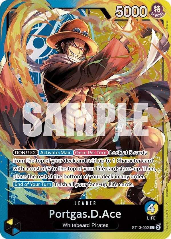 Portgas.D.Ace (002) (13002) (ST-13) - One Piece Card Game Single