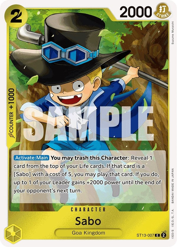 Sabo (007) (13007) (ST-13) - One Piece Card Game Single