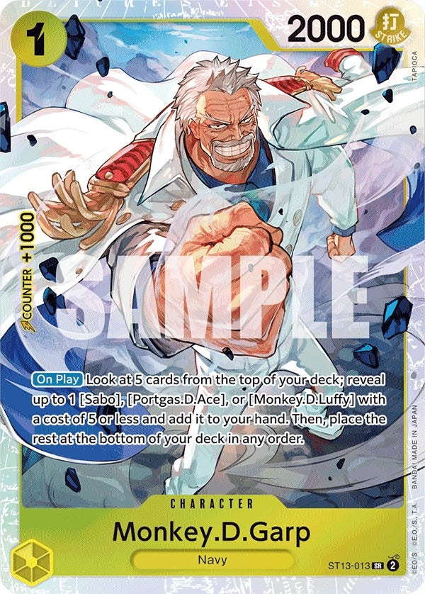 Monkey.D.Garp (13013) (ST-13) - One Piece Card Game Single
