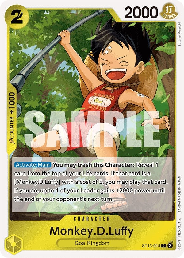 Monkey.D.Luffy (014) (13014) (ST-13) - One Piece Card Game Single
