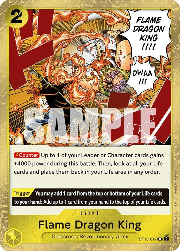 Flame Dragon King (13017) (ST-13) - One Piece Card Game Single