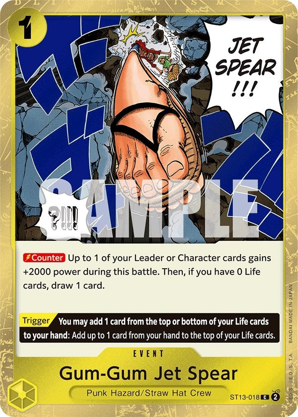 Gum-Gum Jet Spear (13018) (ST-13) - One Piece Card Game Single