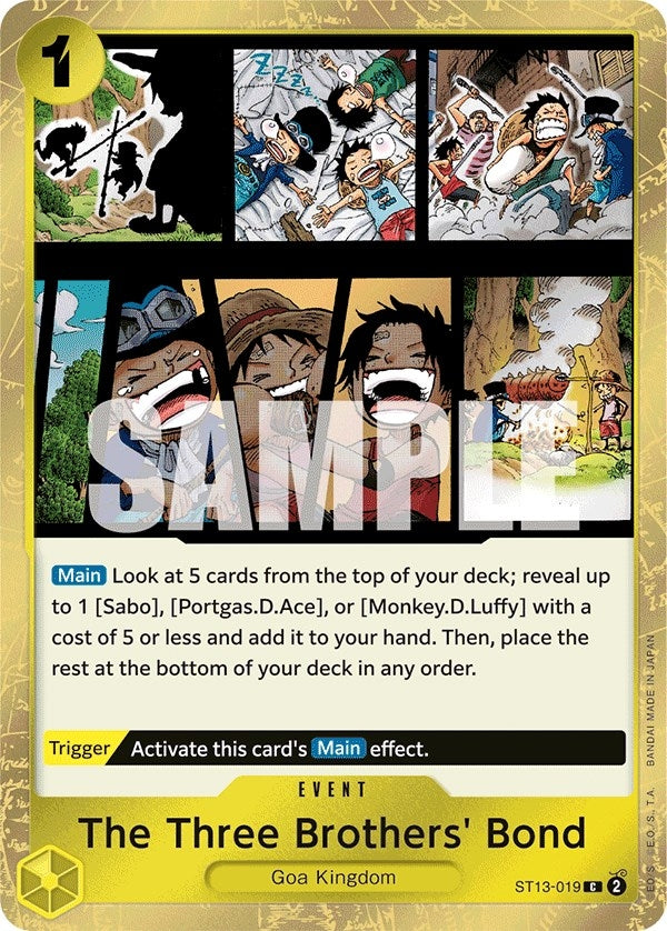 The Three Brothers’ Bond (13019) (ST-13) - One Piece Card Game Single