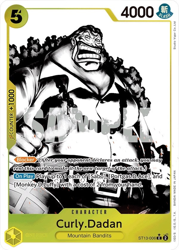 Curly.Dadan (Parallel) (13006) (ST-13) - One Piece Card Game Single