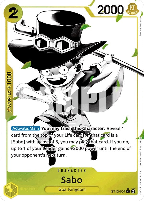 Sabo (007) (Parallel) (13007) (ST-13) - One Piece Card Game Single