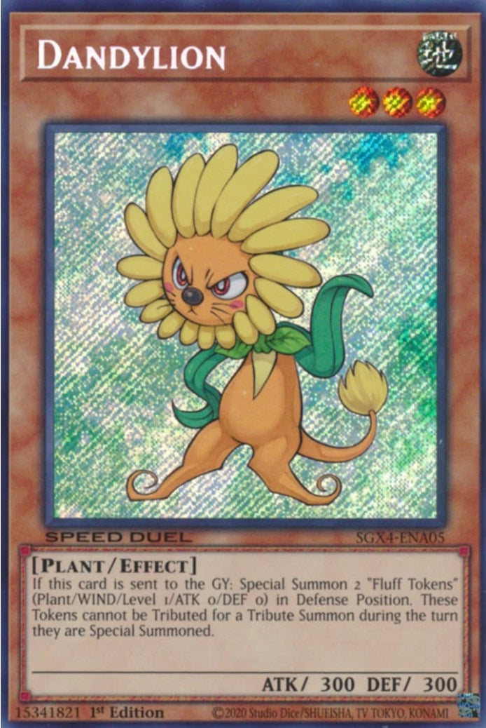 Dandylion (Secret Rare) (405) (SGX4) - YuGiOh Single