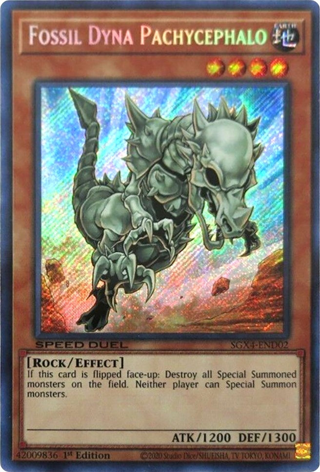 Fossil Dyna Pachycephalo (Secret Rare) (402) (SGX4) - YuGiOh Single