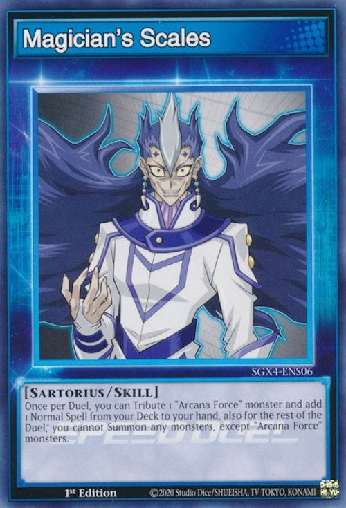 Magician’s Scales (Skill Card) (406) (SGX4) - YuGiOh Single