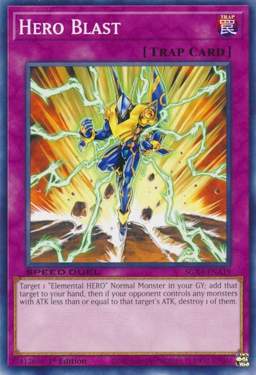 Hero Blast (419) (SGX4) - YuGiOh Single