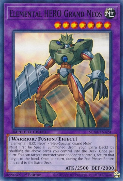 Elemental HERO Grand Neos (424) (SGX4) - YuGiOh Single