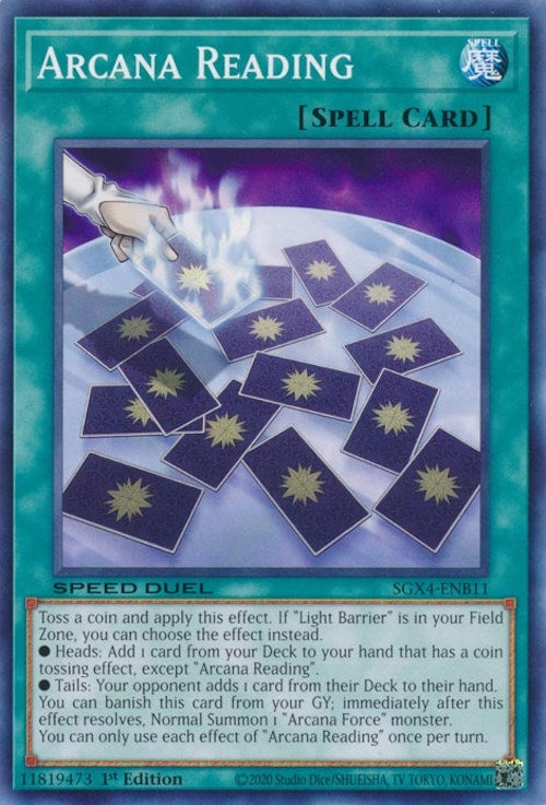 Arcana Reading (411) (SGX4) - YuGiOh Single