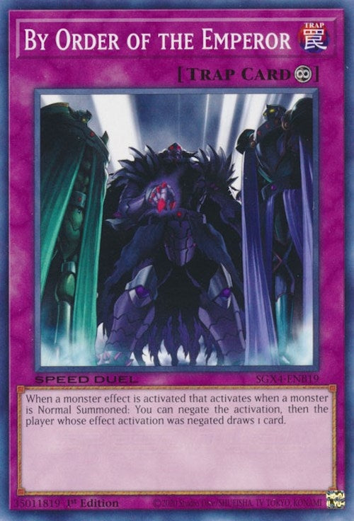 By Order of the Emperor (419) (SGX4) - YuGiOh Single