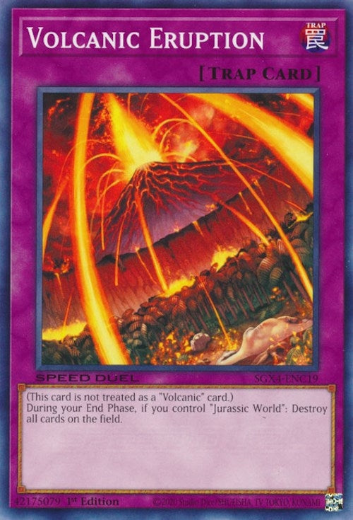 Volcanic Eruption (419) (SGX4) - YuGiOh Single