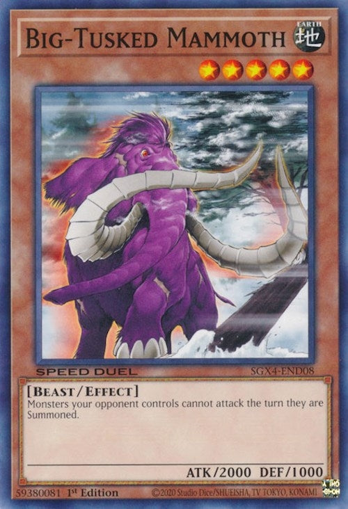 Big-Tusked Mammoth (408) (SGX4) - YuGiOh Single