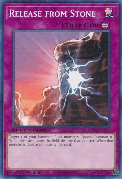Release from Stone (417) (SGX4) - YuGiOh Single