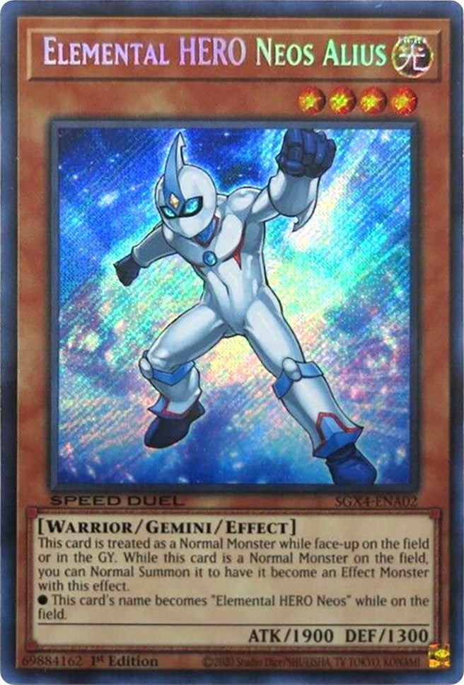 Elemental HERO Neos Alius (Secret Rare) (402) (SGX4) - YuGiOh Single