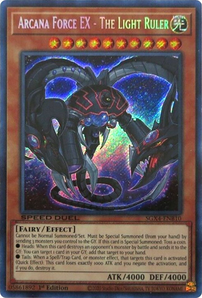 Arcana Force EX - The Light Ruler (Secret Rare) (410) (SGX4) - YuGiOh Single