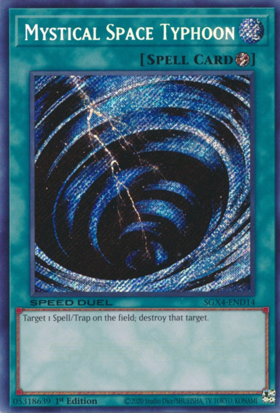 Mystical Space Typhoon (Secret Rare) (414) (SGX4) - YuGiOh Single