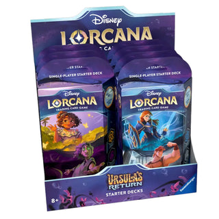 Disney Lorcana: Ursula’s Return Starter Deck Display (4) - Disney Lorcana Sealed