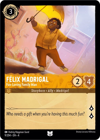 Felix Madrigal - Fun-Loving Family Man (9) (4) - Disney Lorcana Single