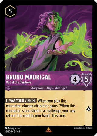 Bruno Madrigal - Out of the Shadows (38) (4) - Disney Lorcana Single
