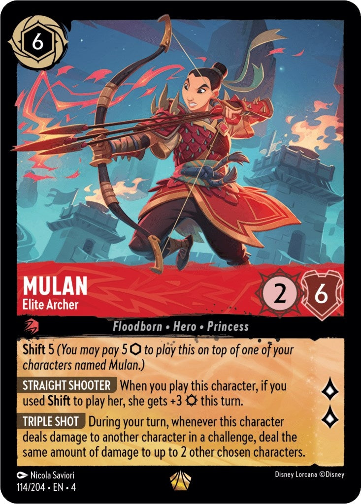 Mulan - Elite Archer (114) (4) - Disney Lorcana Single