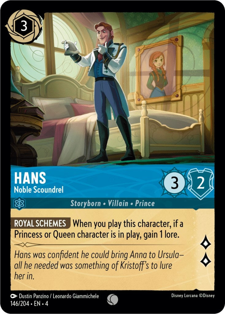 Hans - Noble Scoundrel (146) (4) - Disney Lorcana Single