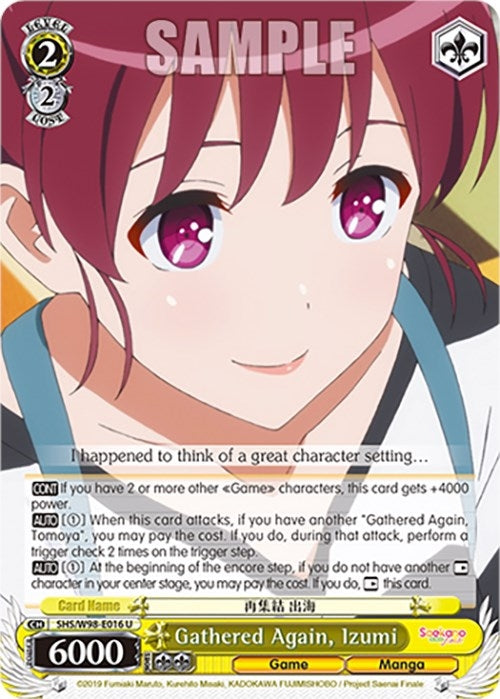 Gathered Again Izumi (98016) [SHS] - Weiss Schwarz Single