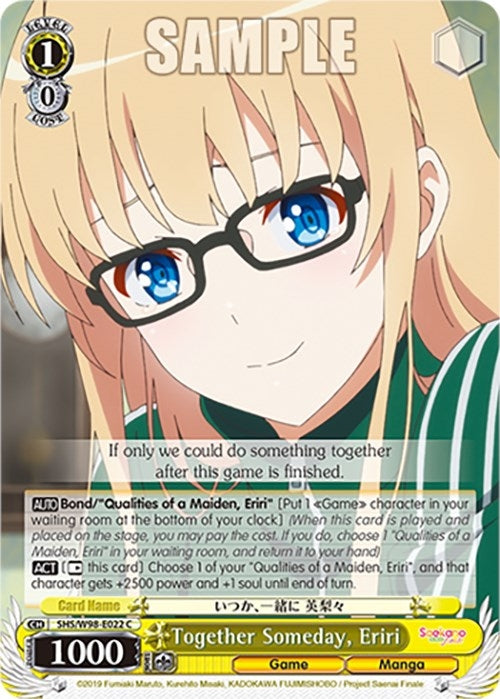 Together Someday Eriri (98022) [SHS] - Weiss Schwarz Single