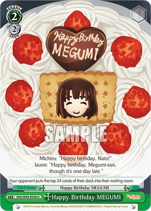 Happy Birthday MEGUMI (98056) [SHS] - Weiss Schwarz Single