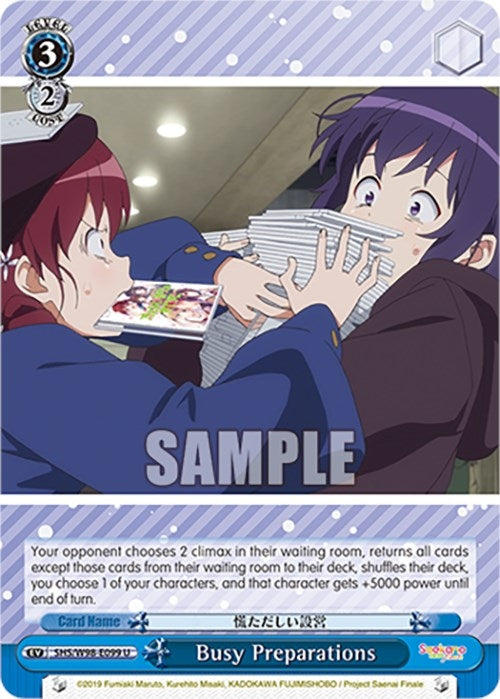 Busy Preparations (98099) [SHS] - Weiss Schwarz Single