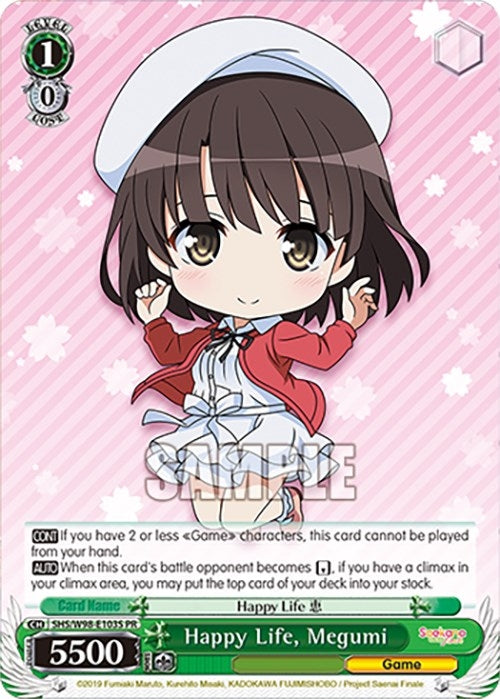 Happy Life Megumi (Foil) (98103) [SHS] - Weiss Schwarz Single
