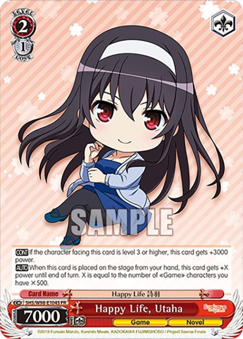 Happy Life Utaha (Foil) (98104) [SHS] - Weiss Schwarz Single