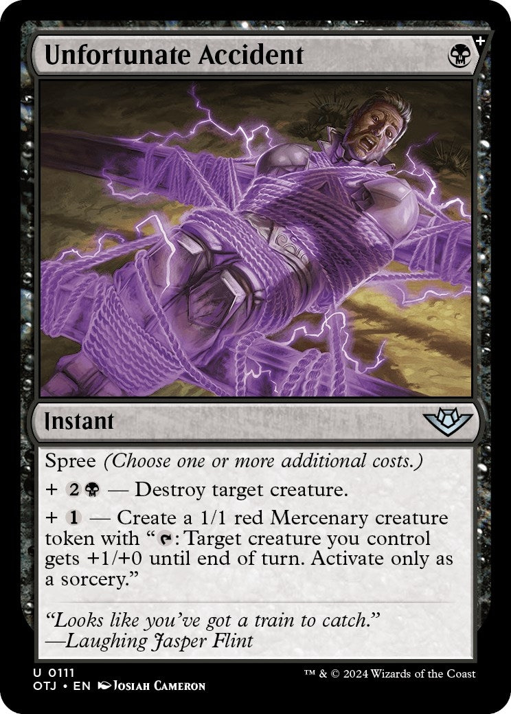 Unfortunate Accident (111) [OTJ] - MTG Single