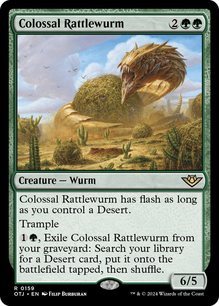 Colossal Rattlewurm (159) [OTJ] - MTG Single