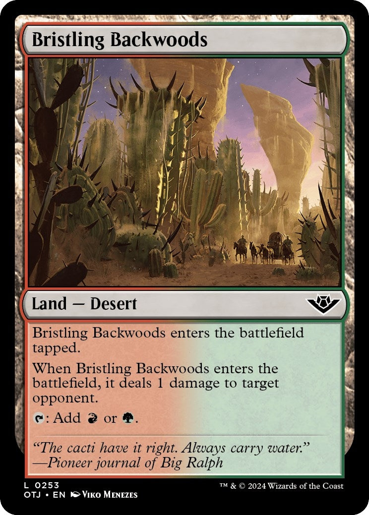 Bristling Backwoods (253) [OTJ] - MTG Single