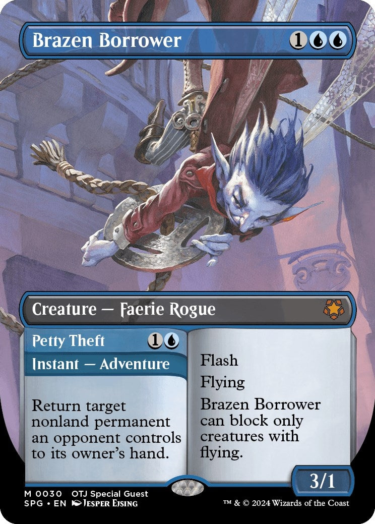 Brazen Borrower (Borderless) (30) [SPG] - MTG Single