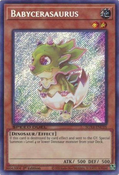 Babycerasaurus (Secret Rare) (405) (SGX4) - YuGiOh Single