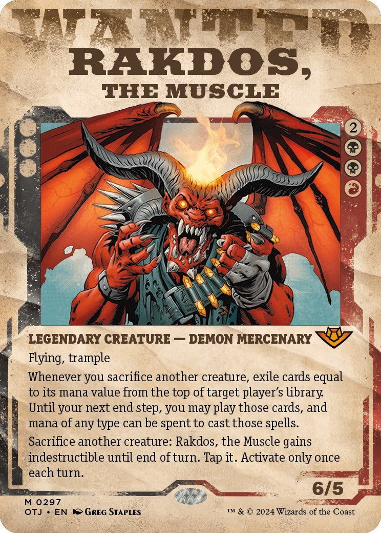 Rakdos the Muscle (Showcase) (297) [OTJ] - MTG Single