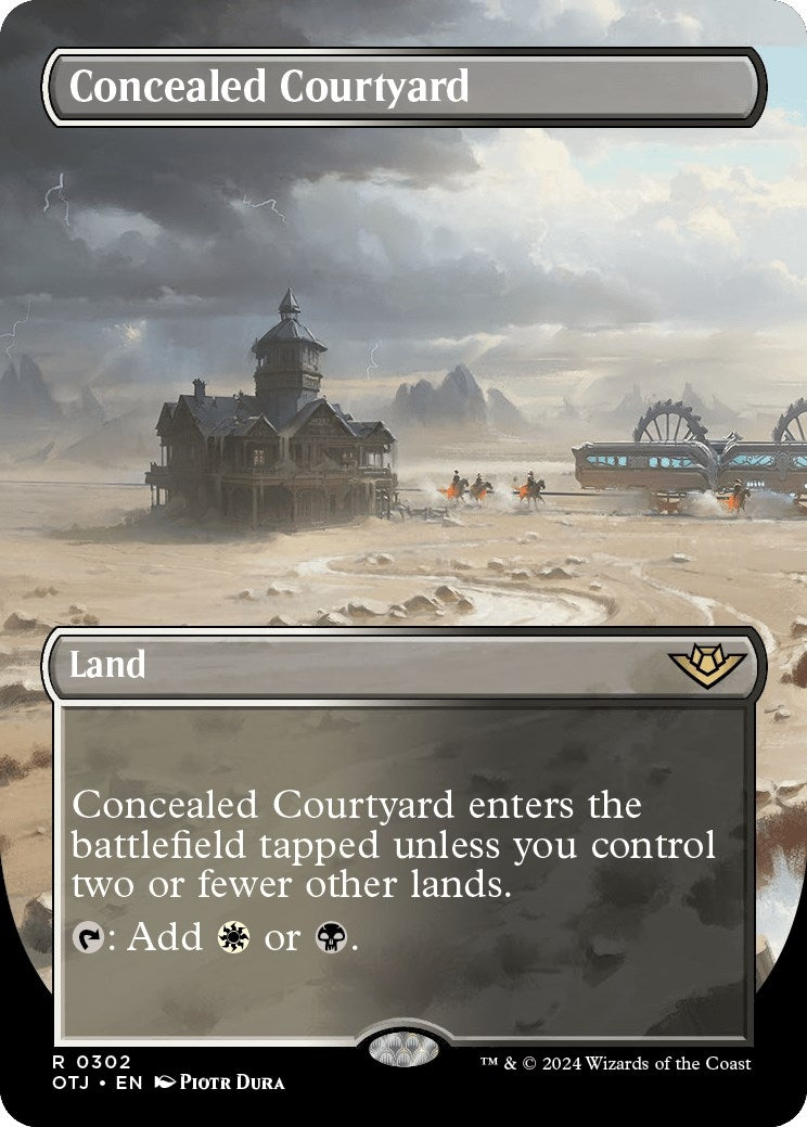 Concealed Courtyard (Borderless) (302) [OTJ] - MTG Single