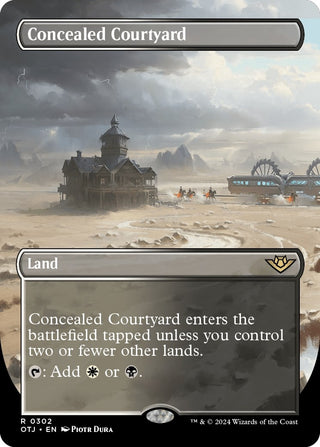 Concealed Courtyard (Borderless) (302) [OTJ] - MTG Single