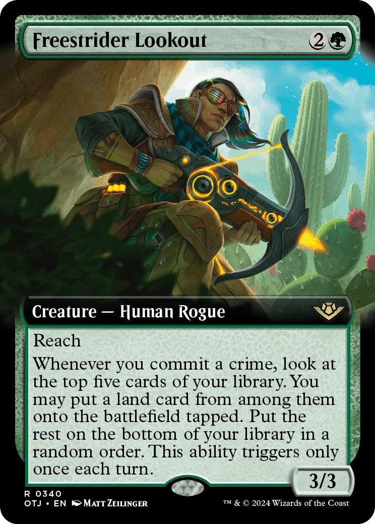 Freestrider Lookout (Extended Art) (340) [OTJ] - MTG Single