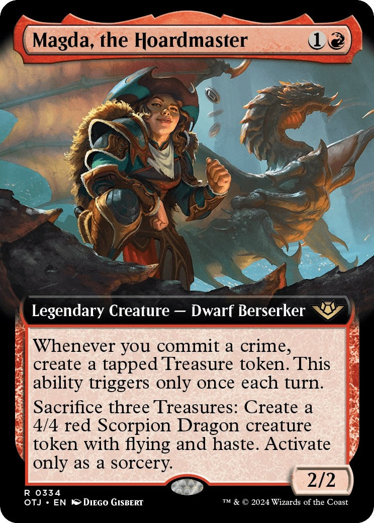 Magda the Hoardmaster (Extended Art) (334) [OTJ] - MTG Single