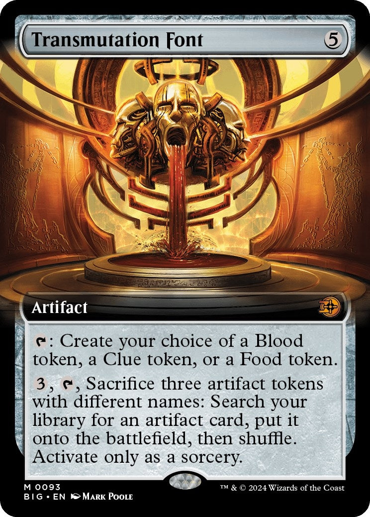 Transmutation Font (Extended Art) (93) [BIG] - MTG Single