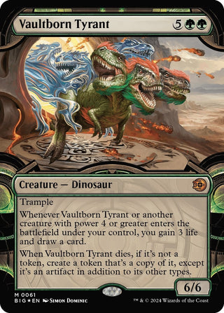 Vaultborn Tyrant (Showcase) (Raised Foil) (61) [BIG] - MTG Single