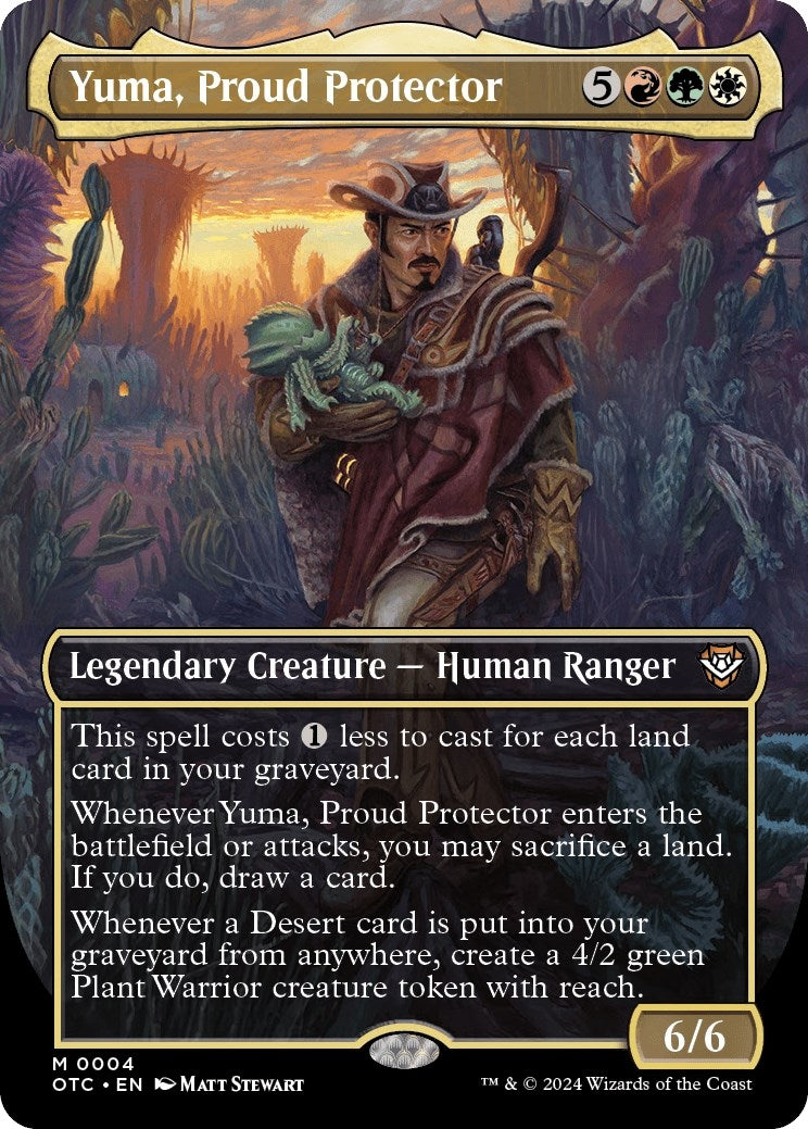 Yuma Proud Protector (Borderless) (4) [OTC] - MTG Single