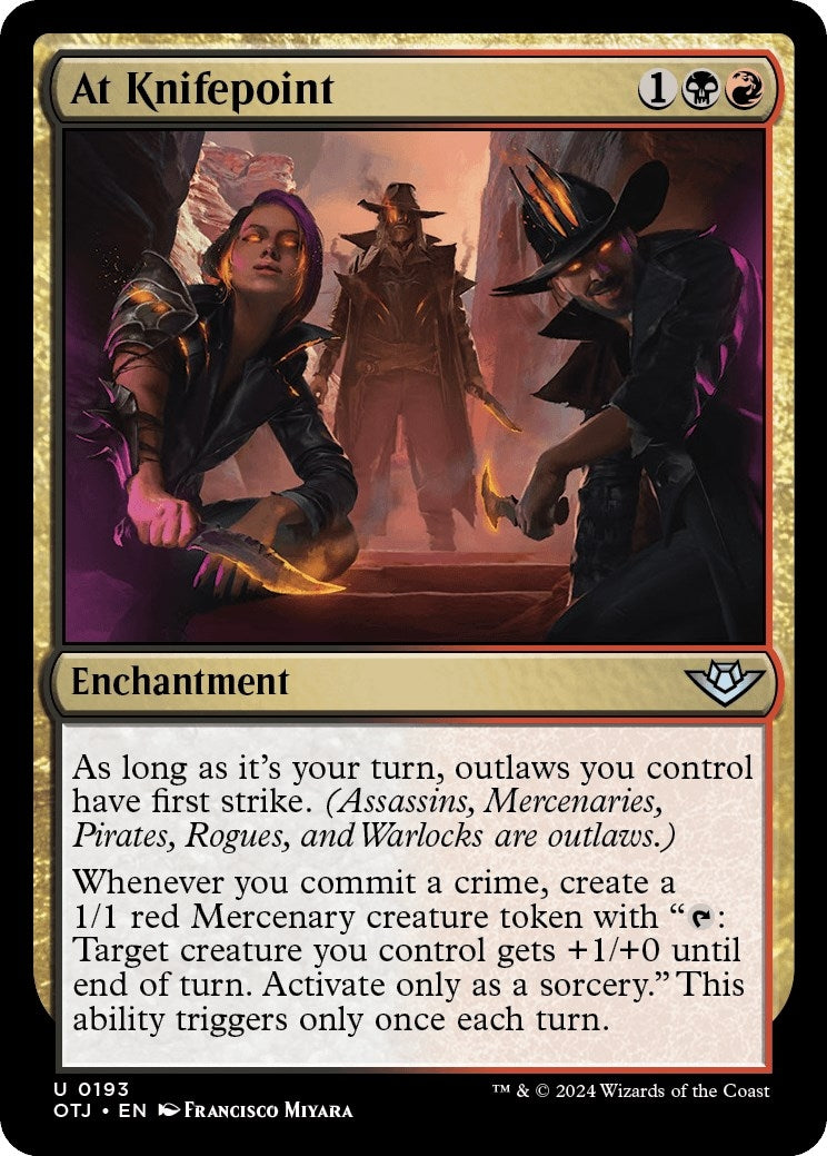 At Knifepoint (193) [OTJ] - MTG Single