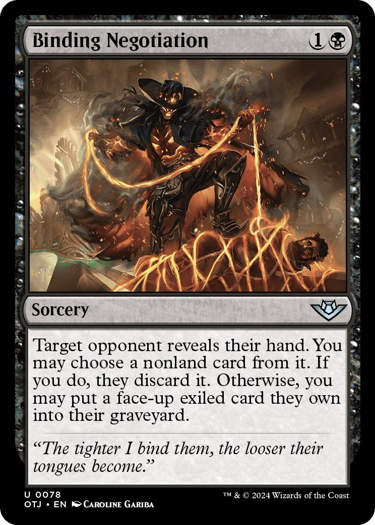 Binding Negotiation (78) [OTJ] - MTG Single