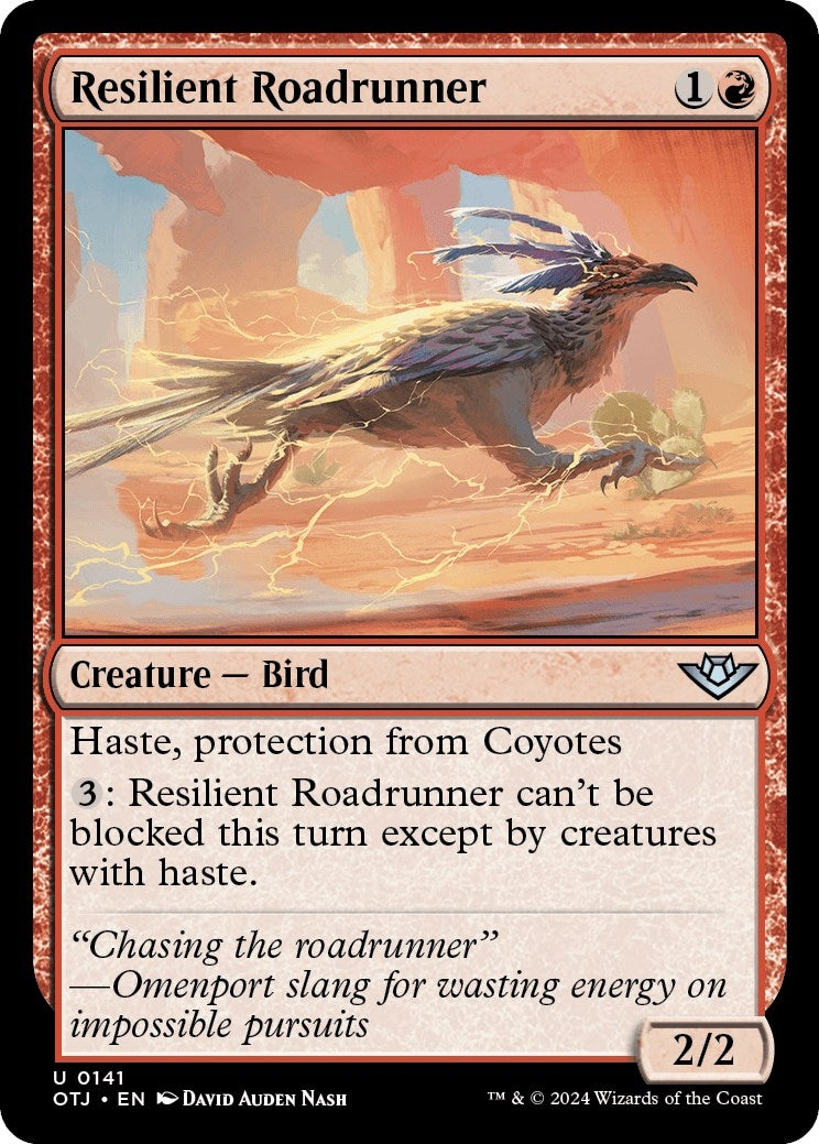 Resilient Roadrunner (141) [OTJ] - MTG Single